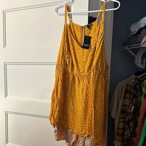 Torrid Mustard Polka Dot Camisole